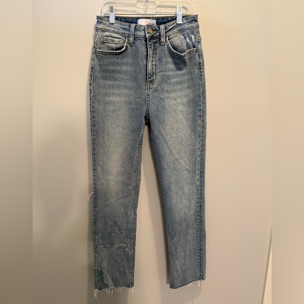 VERVET Swish Super High Rise Slim Crop Straight Denim Jeans 26